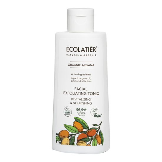 Ecolatier Revitalizing & Nourishing Facial Exfoliating Tonic with Organic Argan 150ml