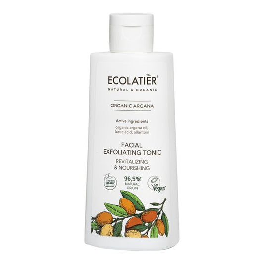 Ecolatier Revitalizing & Nourishing Facial Exfoliating Tonic with Organic Argan 150ml