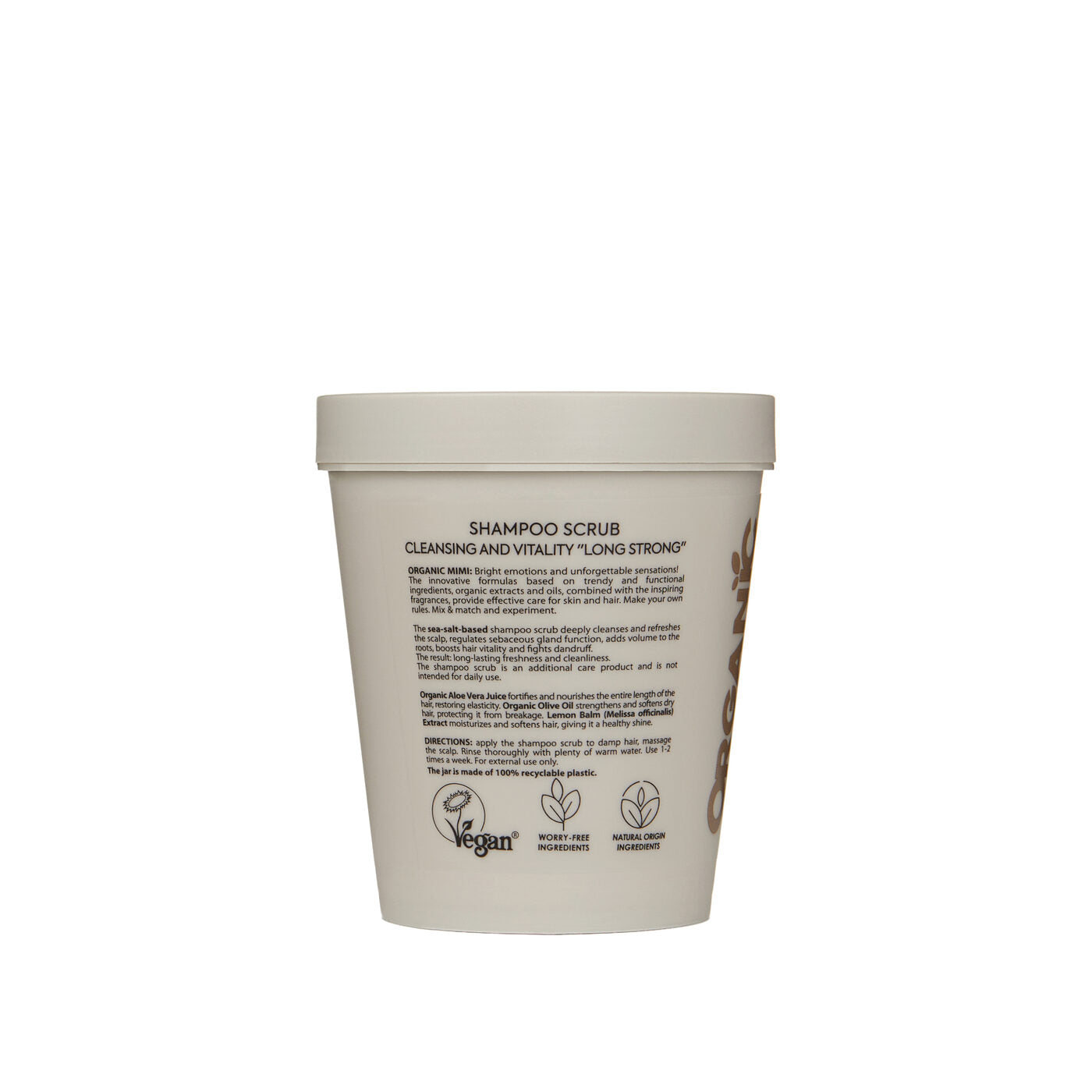 Organic Mimi Cleansing & Vitality Long Strong Shampoo Scrub 310g