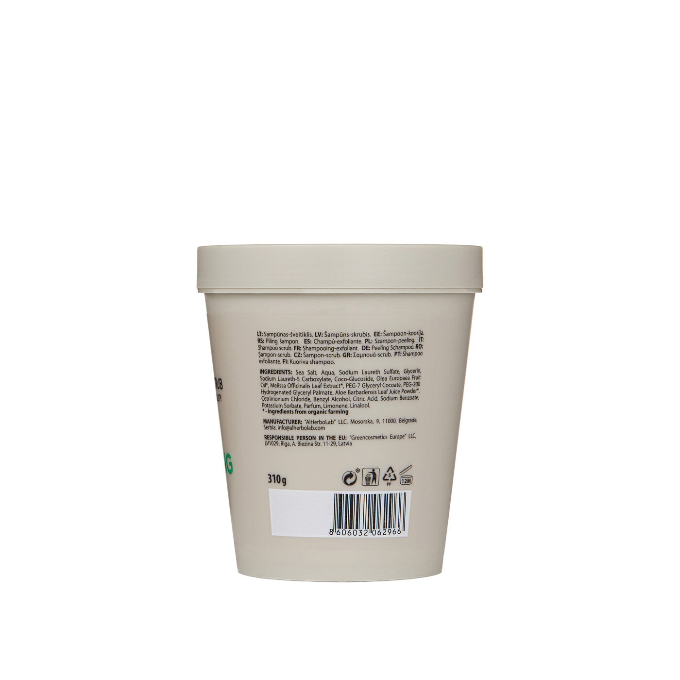 Organic Mimi Cleansing & Vitality Long Strong Shampoo Scrub 310g