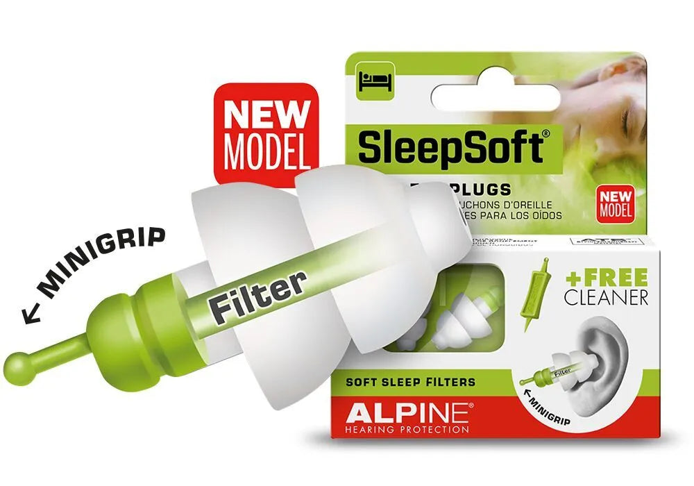 Alpine SleepSoft Sleeping Earplugs – 1 Pair | Soft, Comfortable Noise Reduction for Better Sleep"