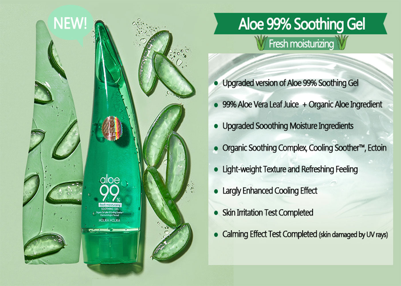 Holika Holika Fresh Moisturizer Aloe Soothing Gel 250ml