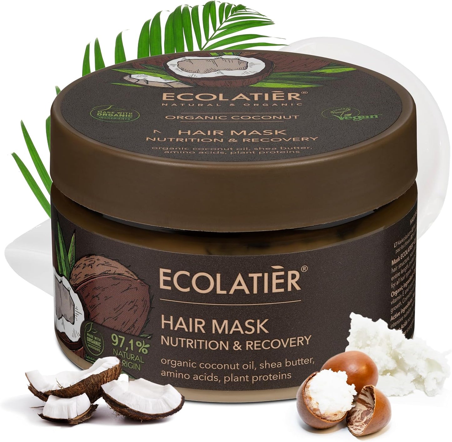 Ecolatier Nutrition & Recovery Hair Mask with Organic Coconut 250ml