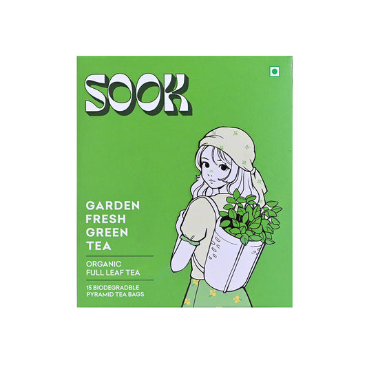 SOOK GARDEN FRESH GREEN Organic TEA 30G