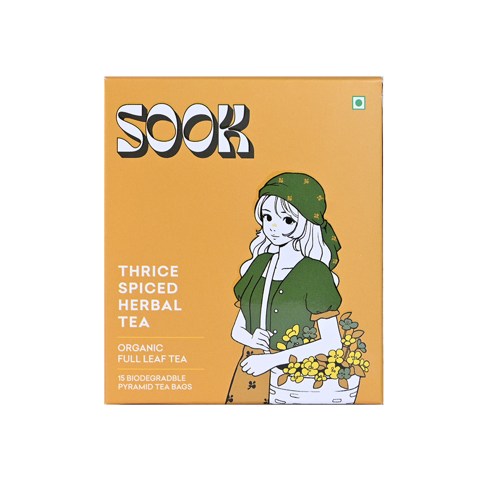 SOOK THRICE SPICED HERBAL Organic  TEA 30G