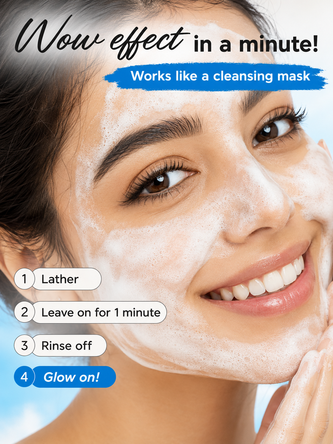 Mixit White rice deep cleansing foam 150ml