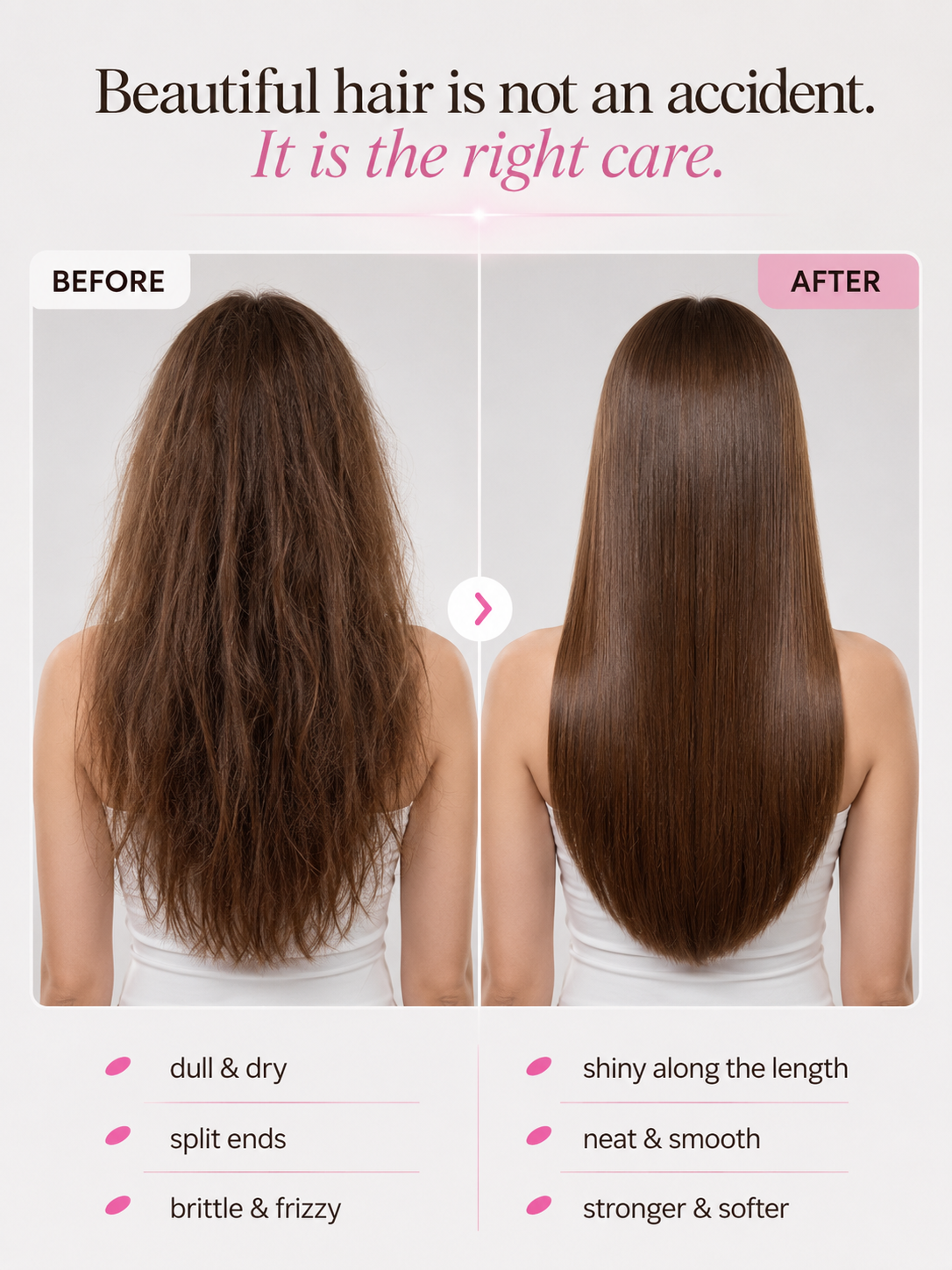Mixit Collagen & keratin smoothing mask for frizzy hair with salon laminating effect 400ml