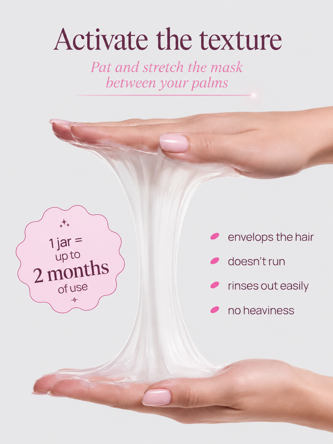 Mixit Collagen & keratin smoothing mask for frizzy hair with salon laminating effect 400ml