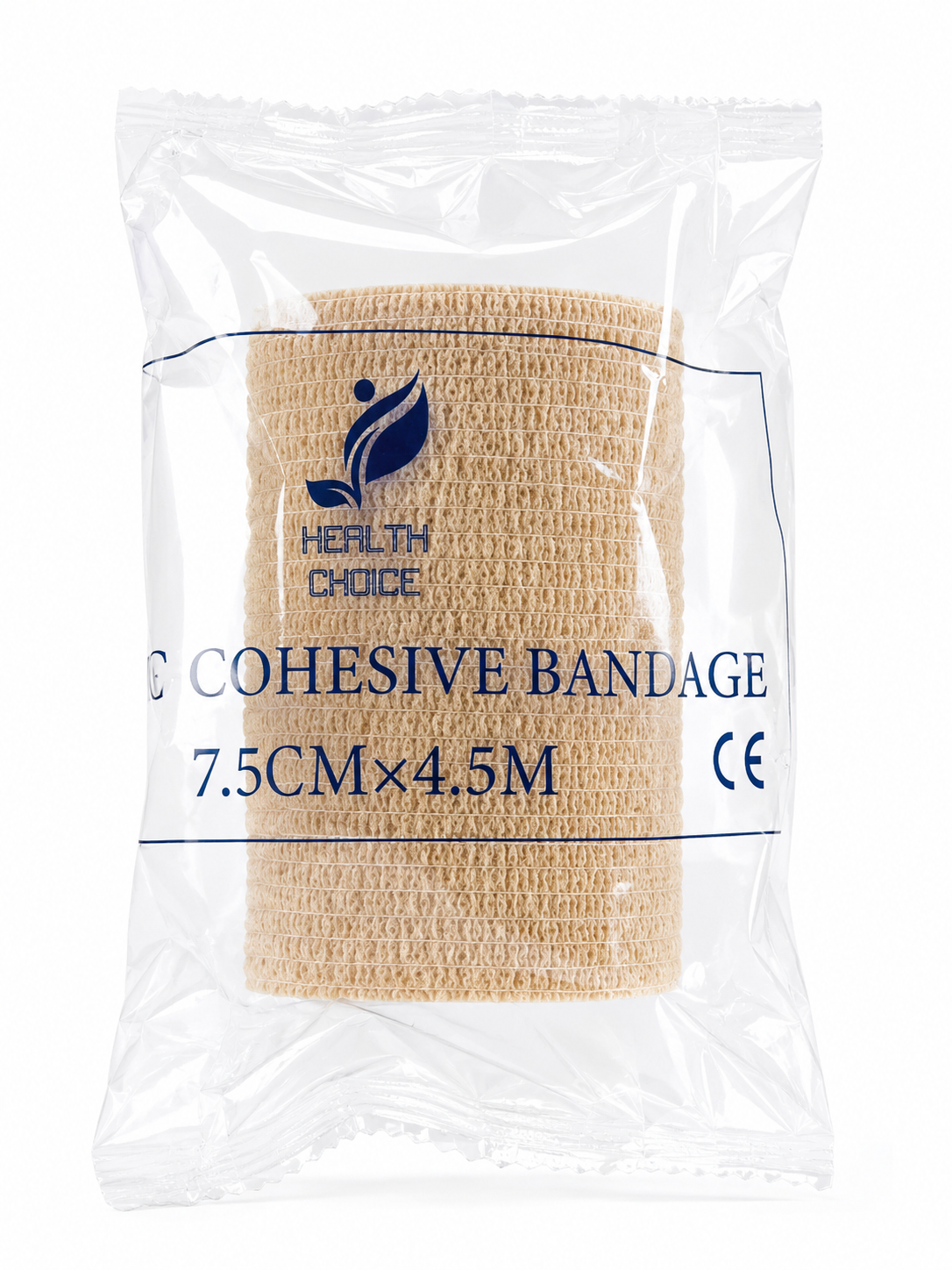Health Choice Elastic Cohesive Bandage, 7.5 cm x 4.5 cm (Pack of 12)
