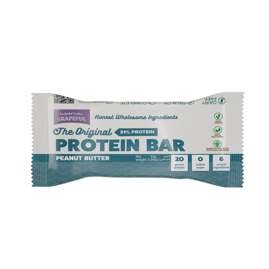 Grapeful Vegan Protein Bar - Peanut Butter  65G