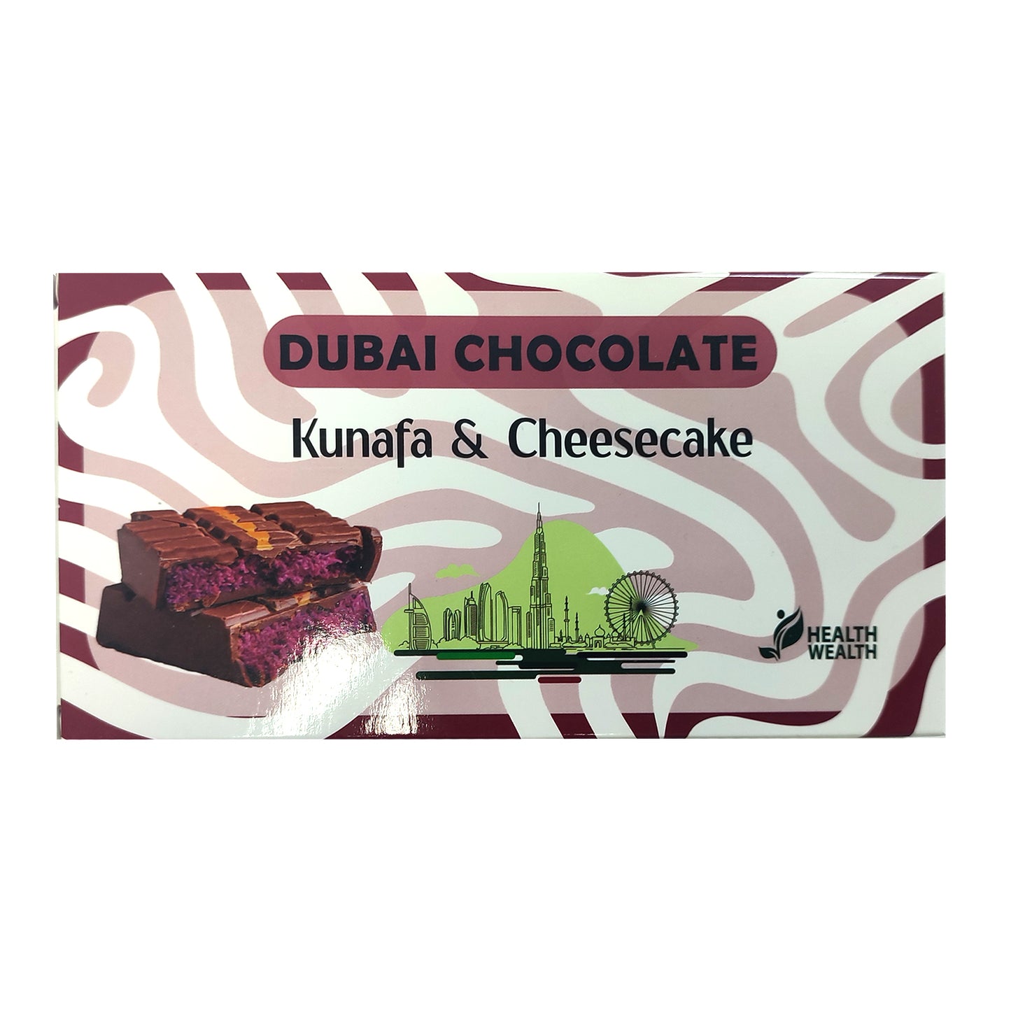 Dubai Chocolate Health Wealth  Cheesecake & Kunafa 220g