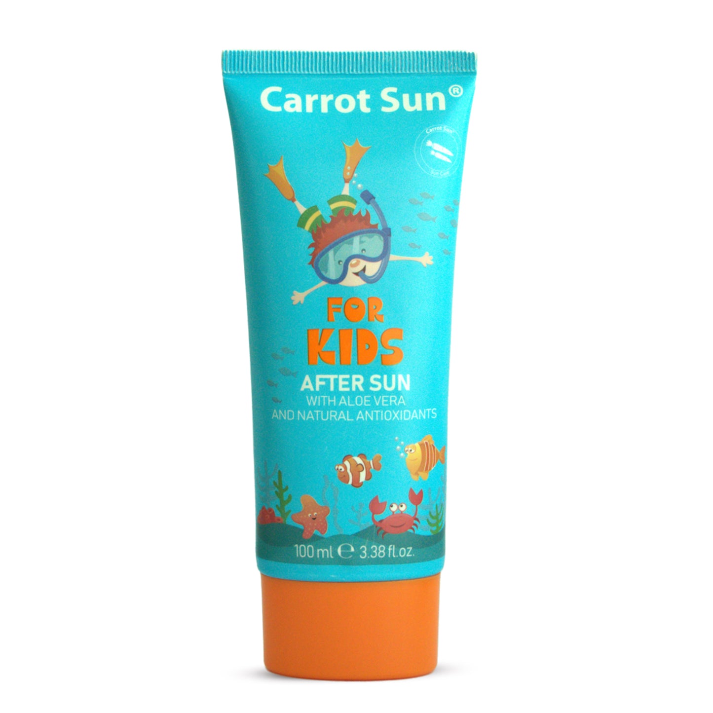 Kids AFTERSUN Carrot Sun – Face And Body Gel Cream For kids ( Soothes, Repairs, Moisturize ) 100ml