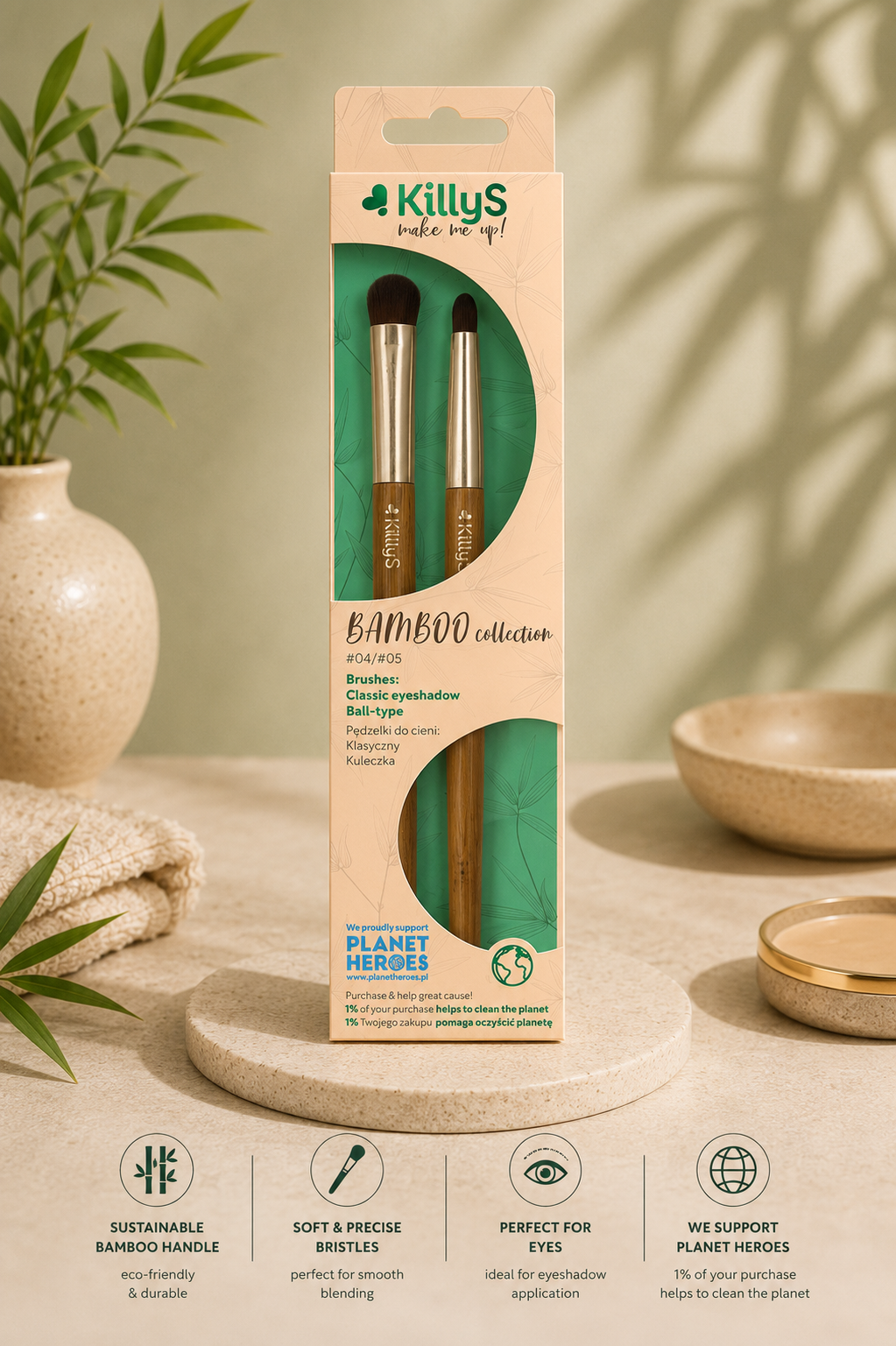 Killys Bamboo Collection Eyeshadow Brush