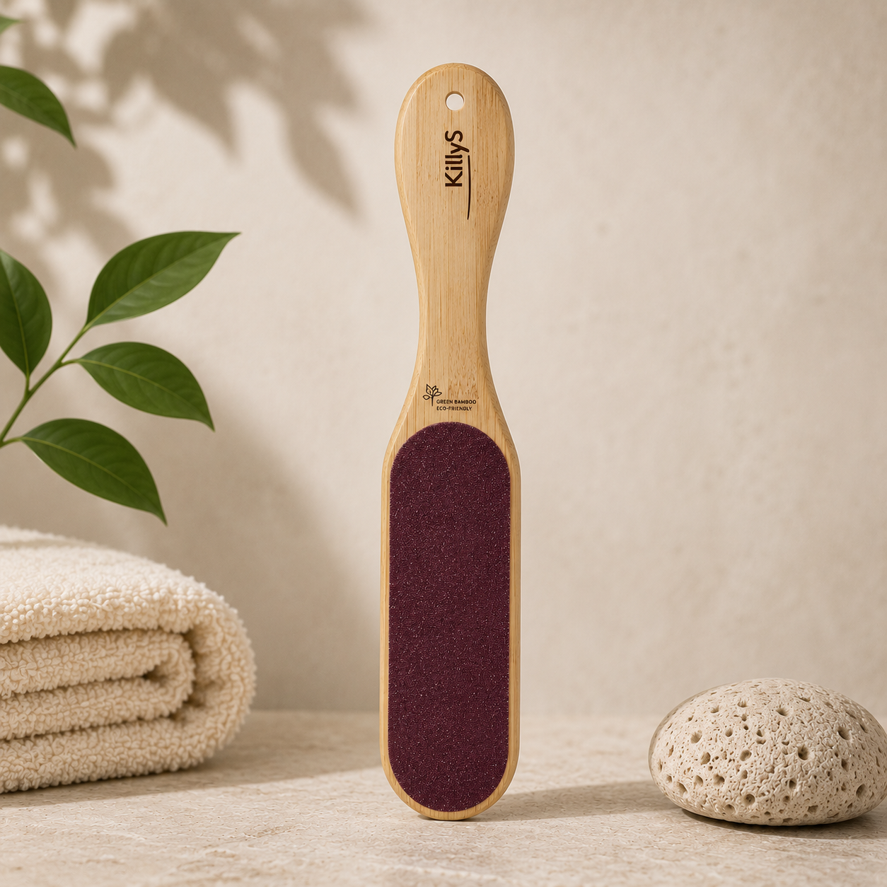 Killys Two-Sided Wooden Paper Pedicure Rasp