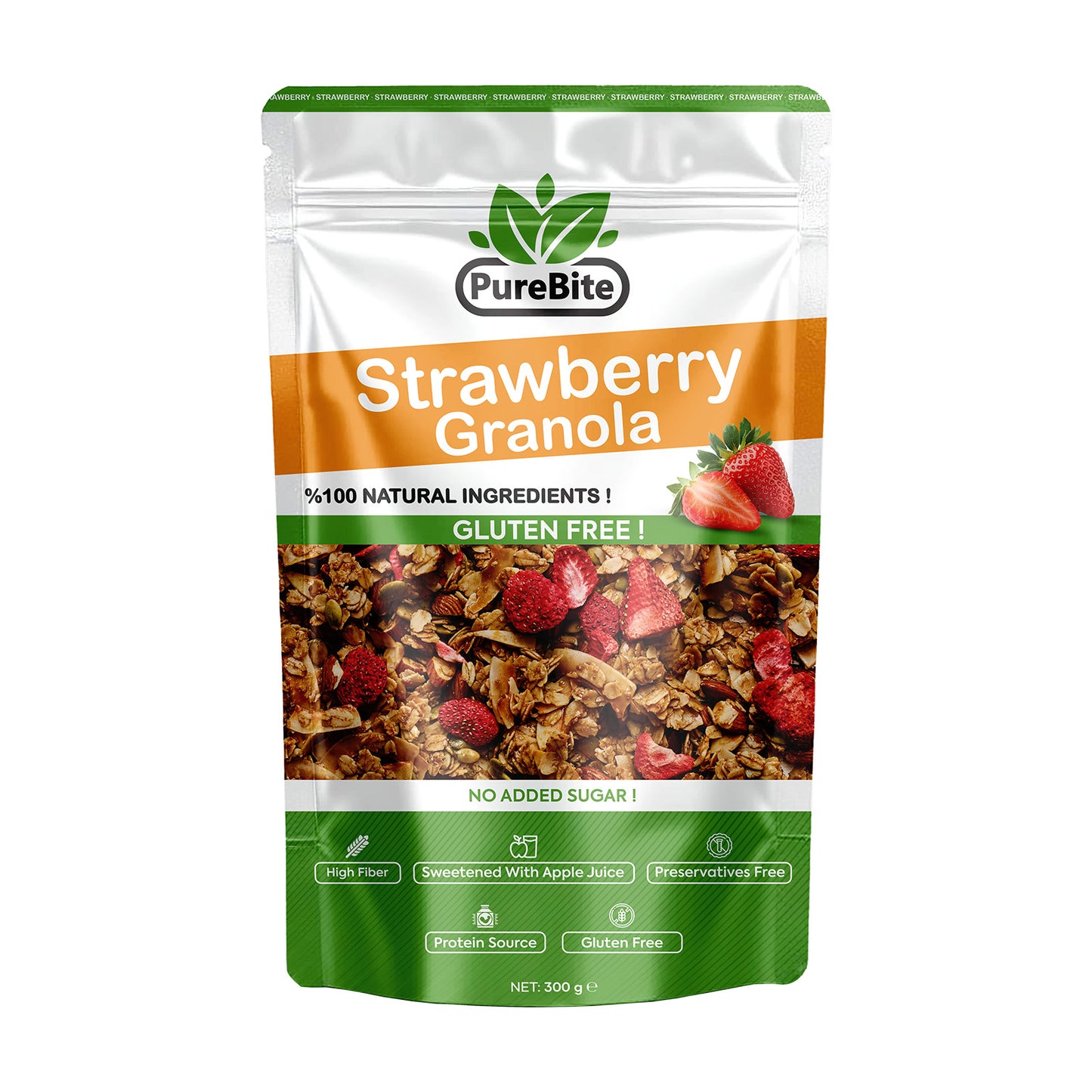 PureBite Gluten-Free Strawberry Granola 300g