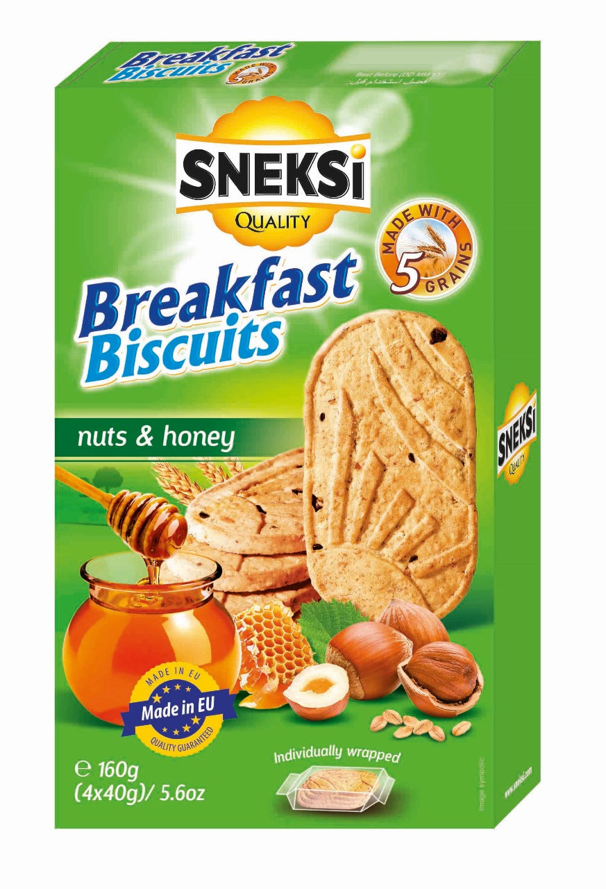 SNEKSI CEREALS, NUTS & HONEY 160G