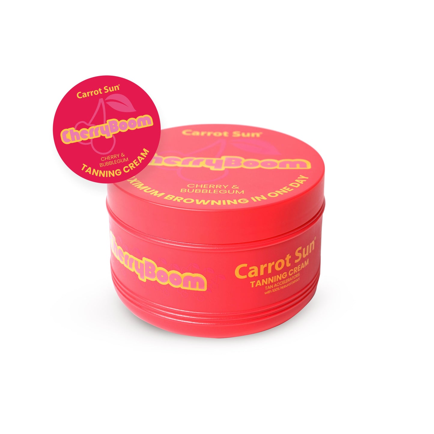 Carrot sun – Cherry Boom – Cherry & Bubblegum Tanning Cream 350ml