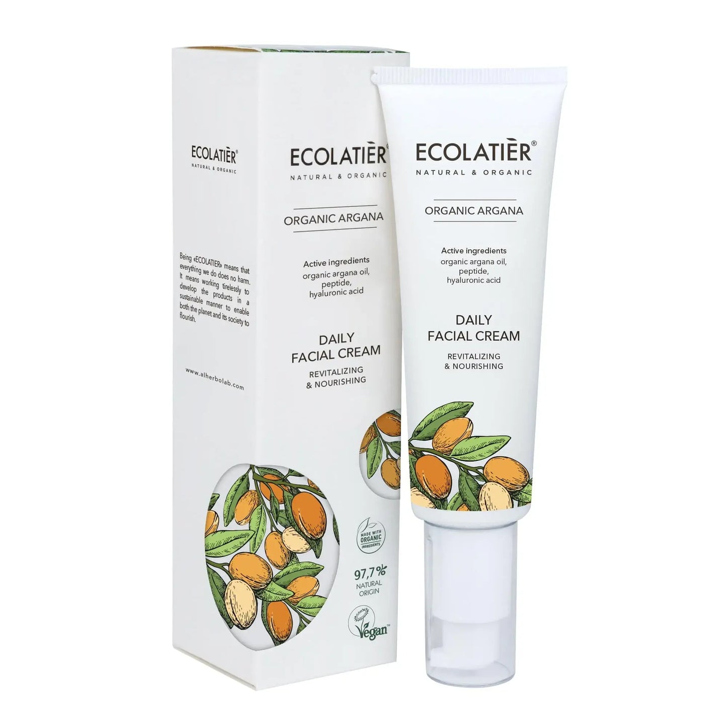 Ecolatier Revitalizing & Nourishing Daily Facial Cream with Organic Argan 50ml