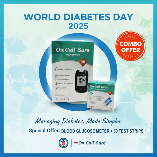 ACON On Call Sure Blood Glucose Meter With Strip 50pcs