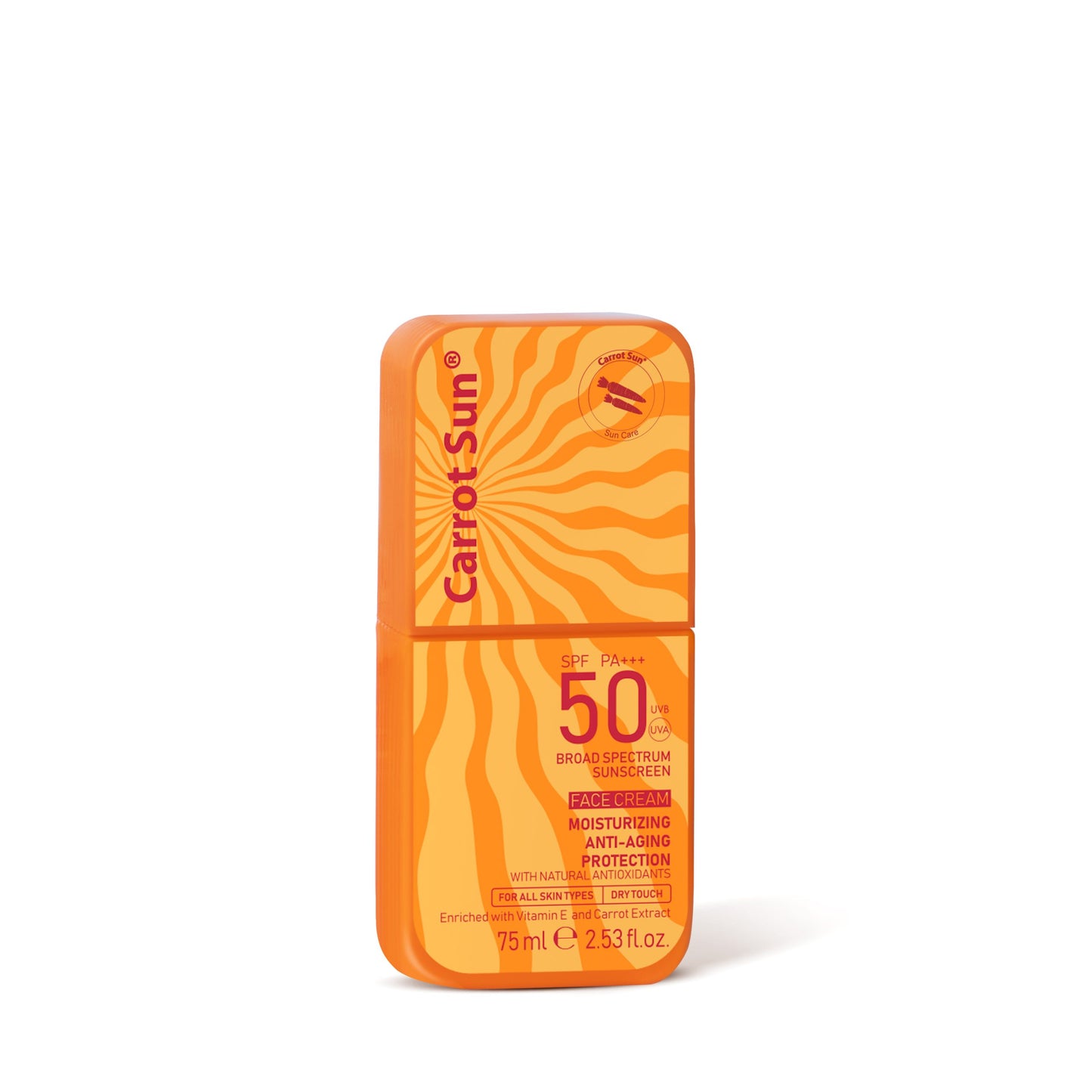 SUNSCREEN Carrot Sun – Face Cream Sunscreen SPF 50+ Very High Protection and Water resistant 75ml
